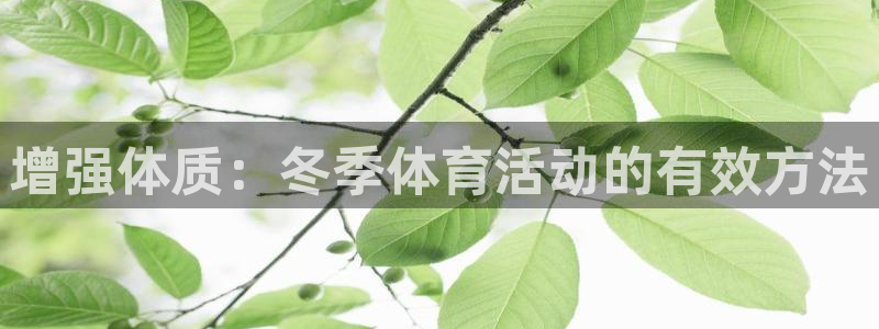 oety欧亿：增强体质：冬季体育活动的有效方法