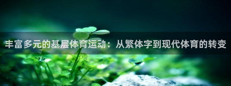 oety欧亿：丰富多元的基层体育运动：从繁体字到现代体育的转变